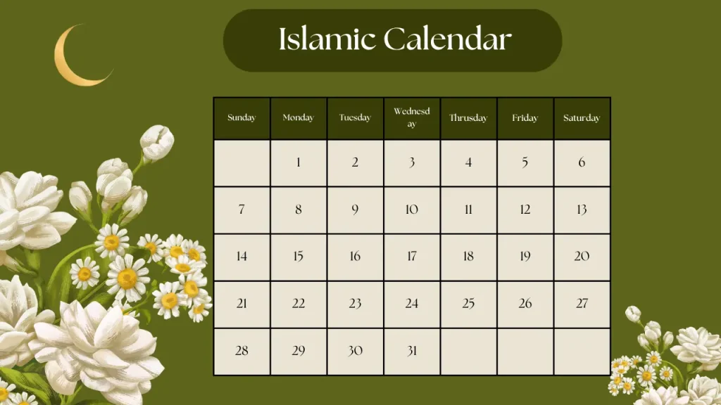 Islamic Calender Pakistan